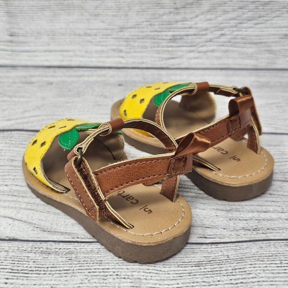 Carters‎ Pineapple Girls Toddler Sandals Size 5 - Picture 7 of 9